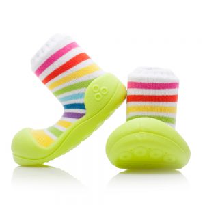 Kapcie dziecięce Attipas Rainbow Green