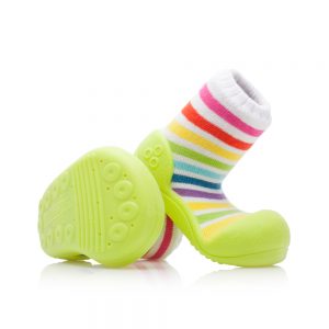 Kapcie dziecięce Attipas Rainbow Green