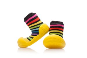 Kapcie dziecięce Attipas Rainbow Yellow