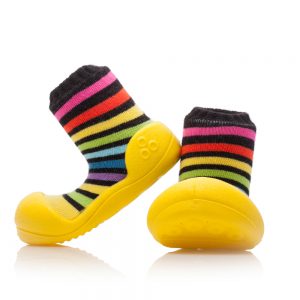 Kapcie dziecięce Attipas Rainbow Yellow