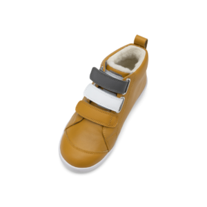 Buty zimowe dziecięce Bobux Hi Court Switch Arctic Butterscotch (White + Smoke)