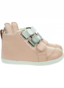 Buty dziecięce Bobux Hi Court Switch Arctic Seashell (Silver Metallic + White)