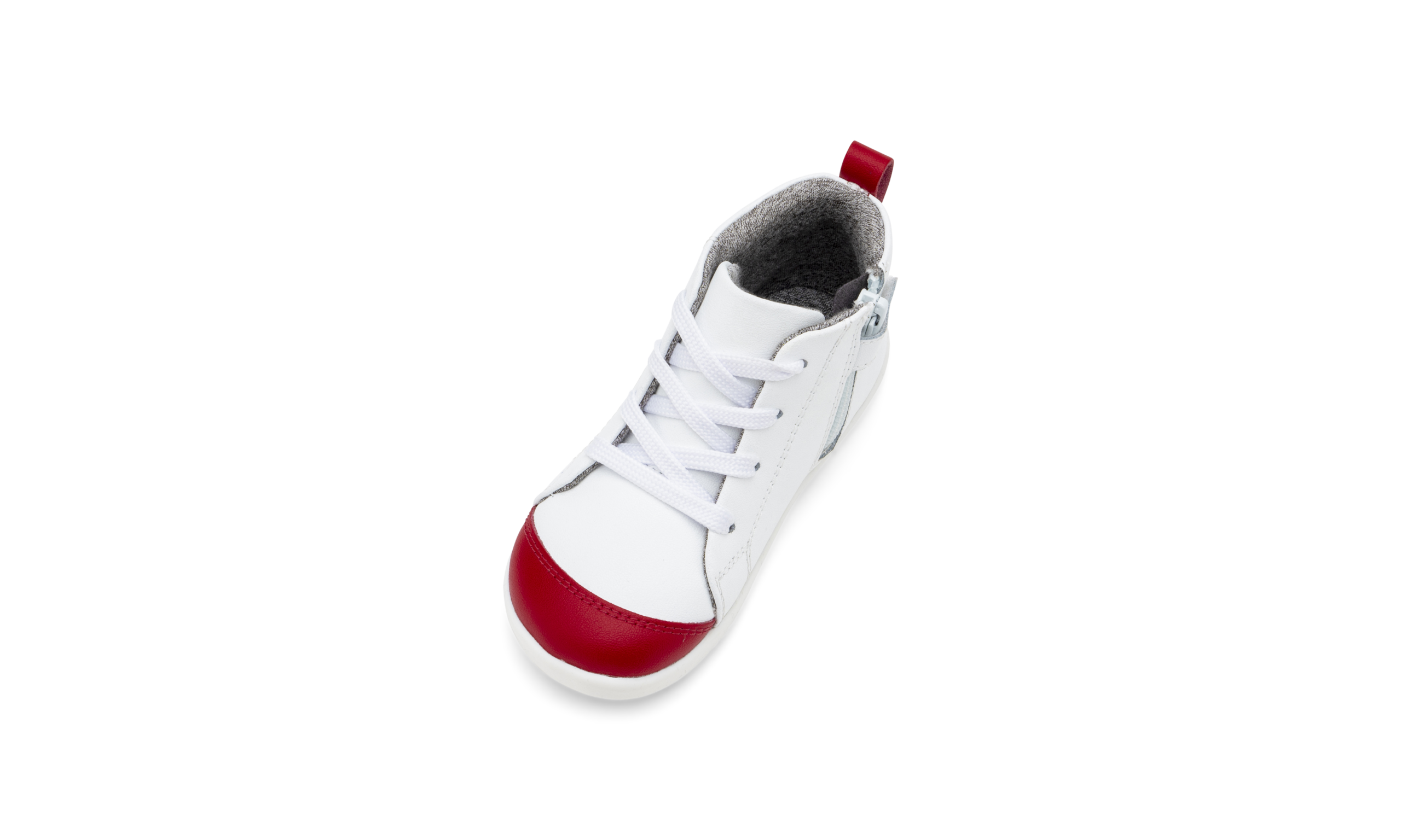 Buty dziecięce Bobux Alley-Oop White+Red+Rainbow 731512