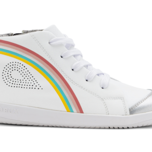 Buty dziecięce Bobux Alley-Oop White + Silver + Rainbow 731511