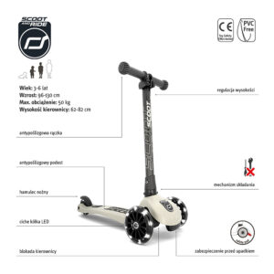 Scoot and ride HIGHWAYKICK 3 LED - Ash