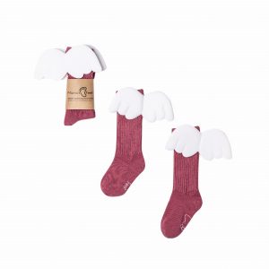 Podkolanówki Mama’s Feet Aniołek Malinowy