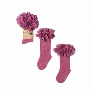 Podkolanówki Mama’s Feet Tutu Wrzosowy Róż