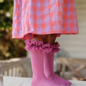 Podkolanówki Mama’s Feet Tutu Wrzosowy Róż