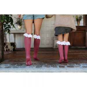 Podkolanówki Mama’s Feet Aniołek Malinowy