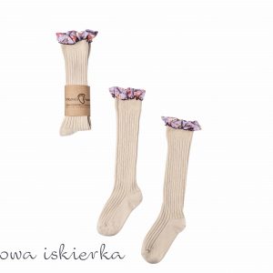 Podkolanówki Mama’s Feet Zaczarowany ogród Kremowa Iskierka
