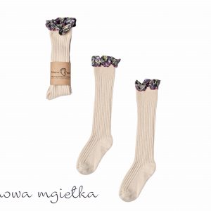 Podkolanówki Mama’s Feet Zaczarowany ogród Kremowa Mgiełka