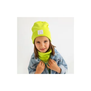 Czapka z kominem UL&KA Line limonka