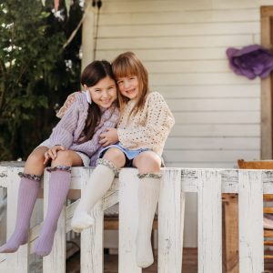 Podkolanówki Mama’s Feet Zaczarowany ogród Wrzosowa Mgiełka