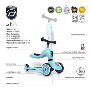 Scoot and ride HIGHWAYKICK 1 - Bluberry