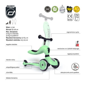 Scoot and ride HIGHWAYKICK 1 - Kiwi