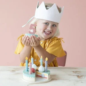 Little Dutch Drewniany torcik tort do zabawy urodzinowy 3+