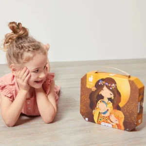 Puzzle w walizce Obraz Inspirowany Twórczością Klimta 100 elementów 6+ Made in France, Janod