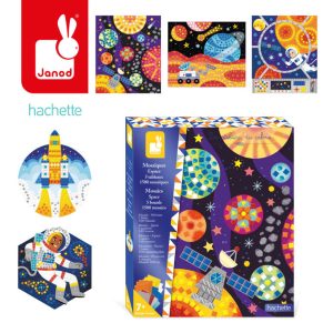 Janod Zestaw kreatywny Mozaika Kosmos 7+