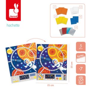 Janod Zestaw kreatywny Mozaika Kosmos 7+