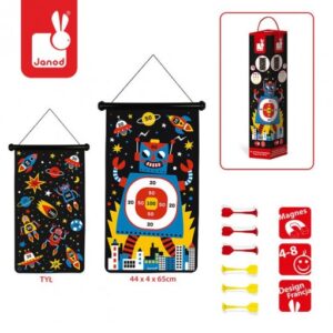 Janod Magnetyczna Gra w Rzutki Roboty 4+