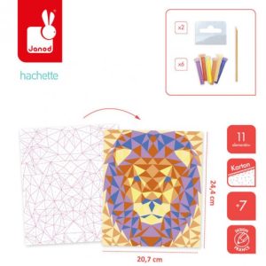 Janod zestaw kreatywny piasek zwierzęta z sawanny misterix 7+