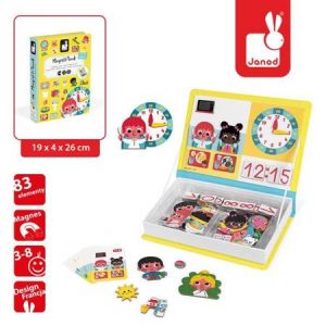 Magnetyczna Układanka Uczę się zegarka Magnetibook, Janod