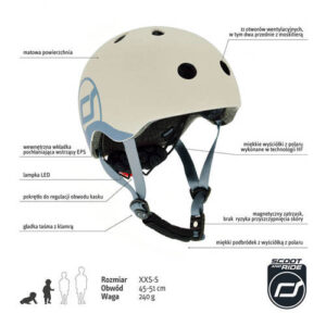 Scoot and Ride Kask XXS-S Ash