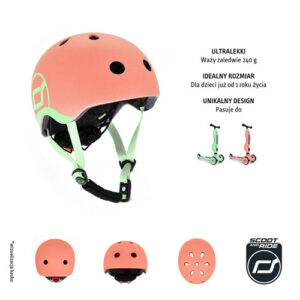 Scoot and Ride Kask XXS-S Peach