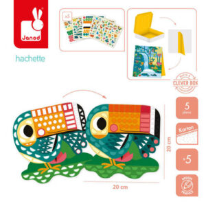 Zestaw kreatywny Naklejki i ozdoby My arts & crafts 5+, Janod
