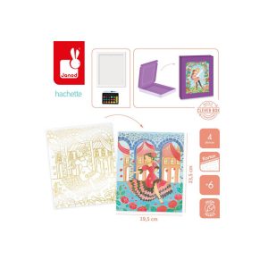 Janod Zestaw kreatywny Złote kontury Tancerki 6+