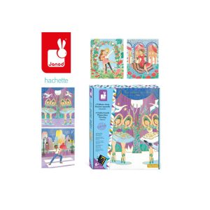 Janod Zestaw kreatywny Złote kontury Tancerki 6+