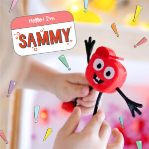Glo Pals Postać do kąpieli Sammy zestaw z 2 kostkami sensorycznymi 3+
