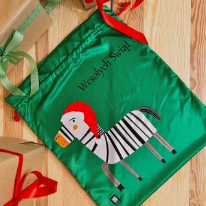 Worek na prezenty świąteczne SHELLBAG zebra