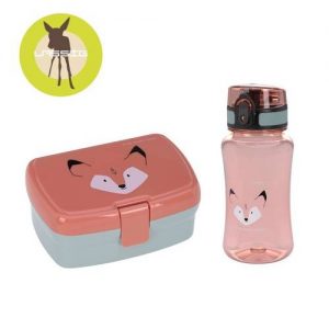 Lassig Lunchbox + Tritanowy bidon 460 ml About Friends Lis
