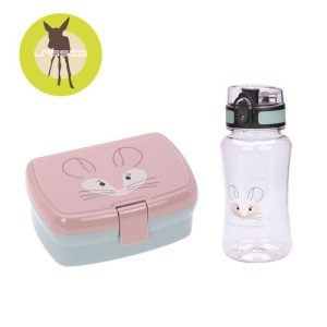 Lassig Zestaw na lunch Lunchbox + Tritanowa butelka – bidon 460 ml About Friends Szynszyla