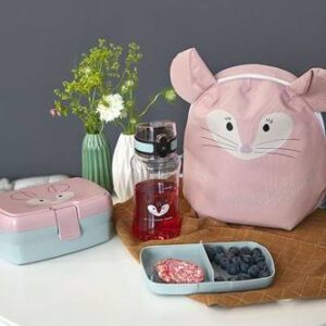 Lassig Zestaw na lunch Lunchbox + Tritanowa butelka - bidon 460 ml About Friends Szynszyla