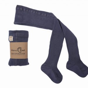 Rajstopy dziecięce Mama’s feet Jeansowe prążkowane