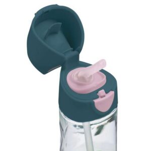 B.box Bidon tritanowy ze słomką 450ml Indygo Rose