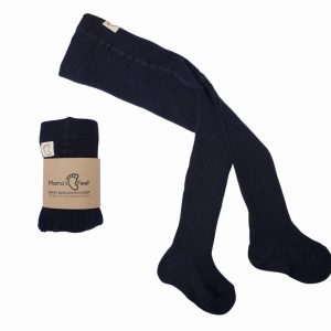 Rajstopy dziecięce Mama’s feet Granatowe prążkowane