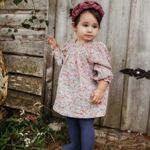 Rajstopy dziecięce Mama’s feet Jeansowe prążkowane