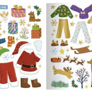 Auzou Zeszyt kreatywny 500 naklejek Boże Narodzenie