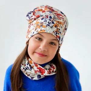 Komplet Czapka z kominem UL&KA amber