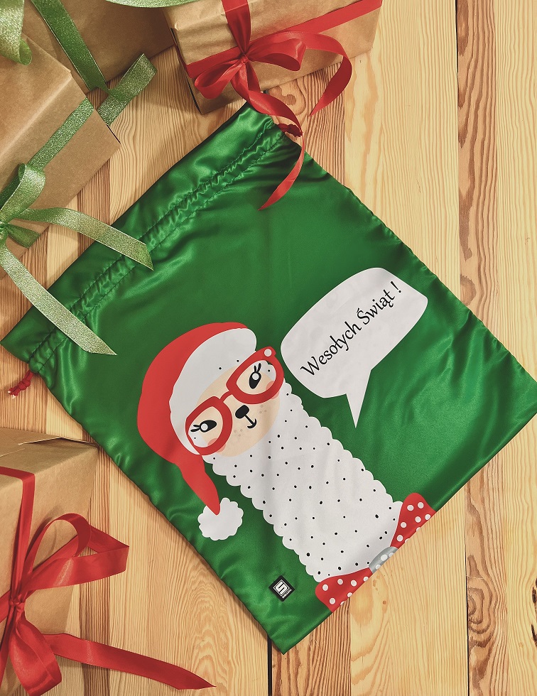 Worek na prezenty świąteczne SHELLBAG lama