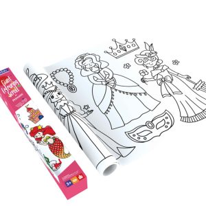 mierEdu Gigantyczna kolorowanka w rolce – Księżniczki