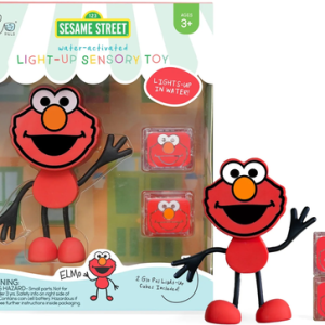 Glo Pals, Postać do kąpieli Elmo – zestaw z dwiema kostkami sensorycznymi świecącymi w wodzie