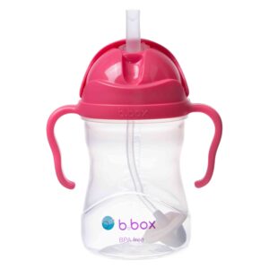 B.box Bidon ze słomką 240 ml Malinowy