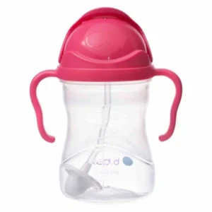 B.box Bidon ze słomką 240 ml Malinowy