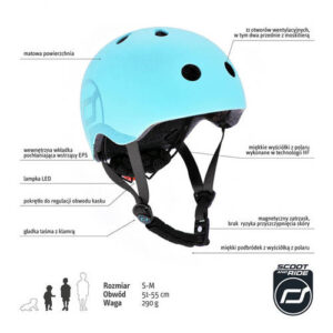 Scoot and Ride Kask S-M Blueberry