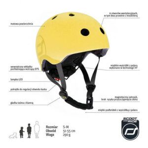 Scoot and Ride Kask S-M Lemon