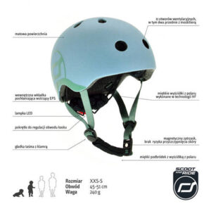 Scoot and Ride Kask XXS-S Steel